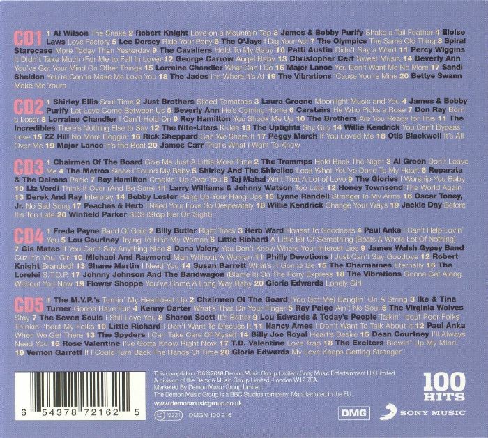 100 Hits - The Best Northern Soul Album - Varios  (5Cd)