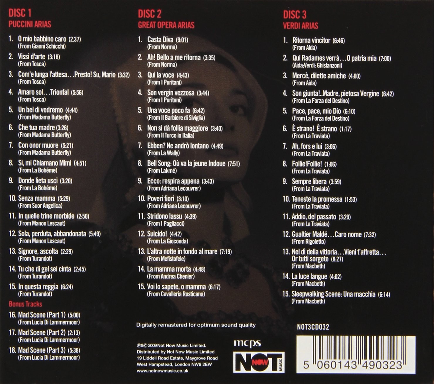 MARIA CALLAS - LA DIVINA (BOX 3 Cds)