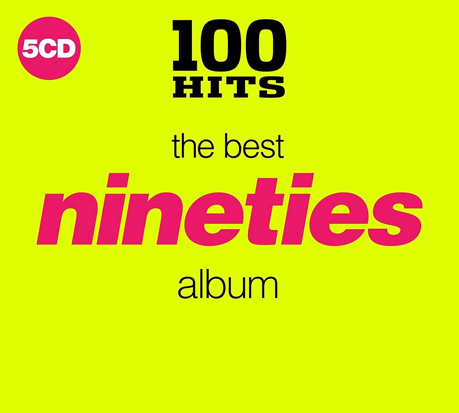 100 HITS-BEST 90`S NINETIES ALBUM  - VARIOS  (5Cd)