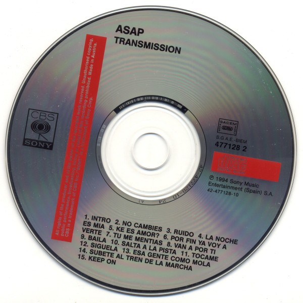 ASAP - TRANSMISSION  (Cd)