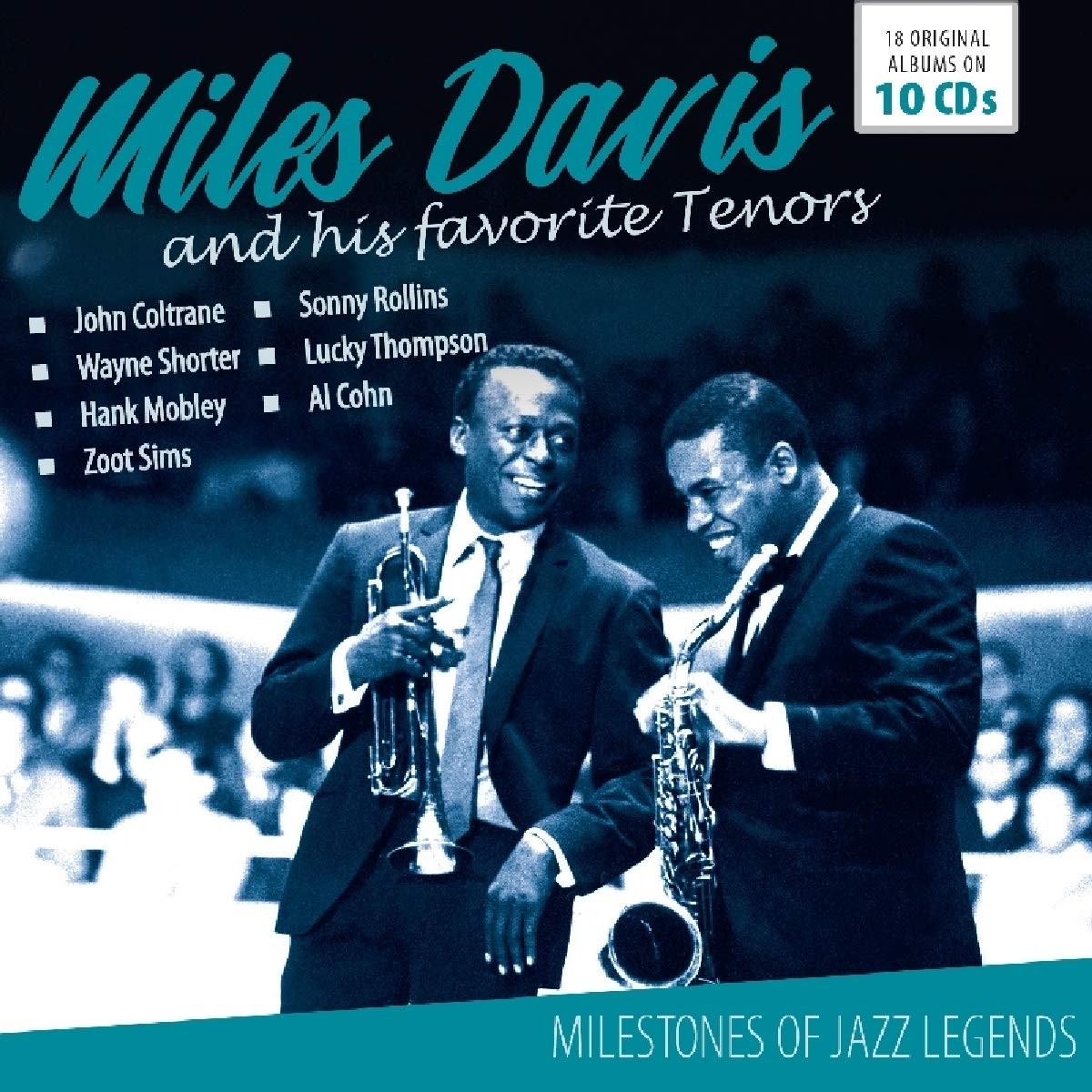 MILES DAVIS & HIS FAVORITE TENORS - MILESTONES OF JAZZ LEGENDS  (BOX 10 Cds)