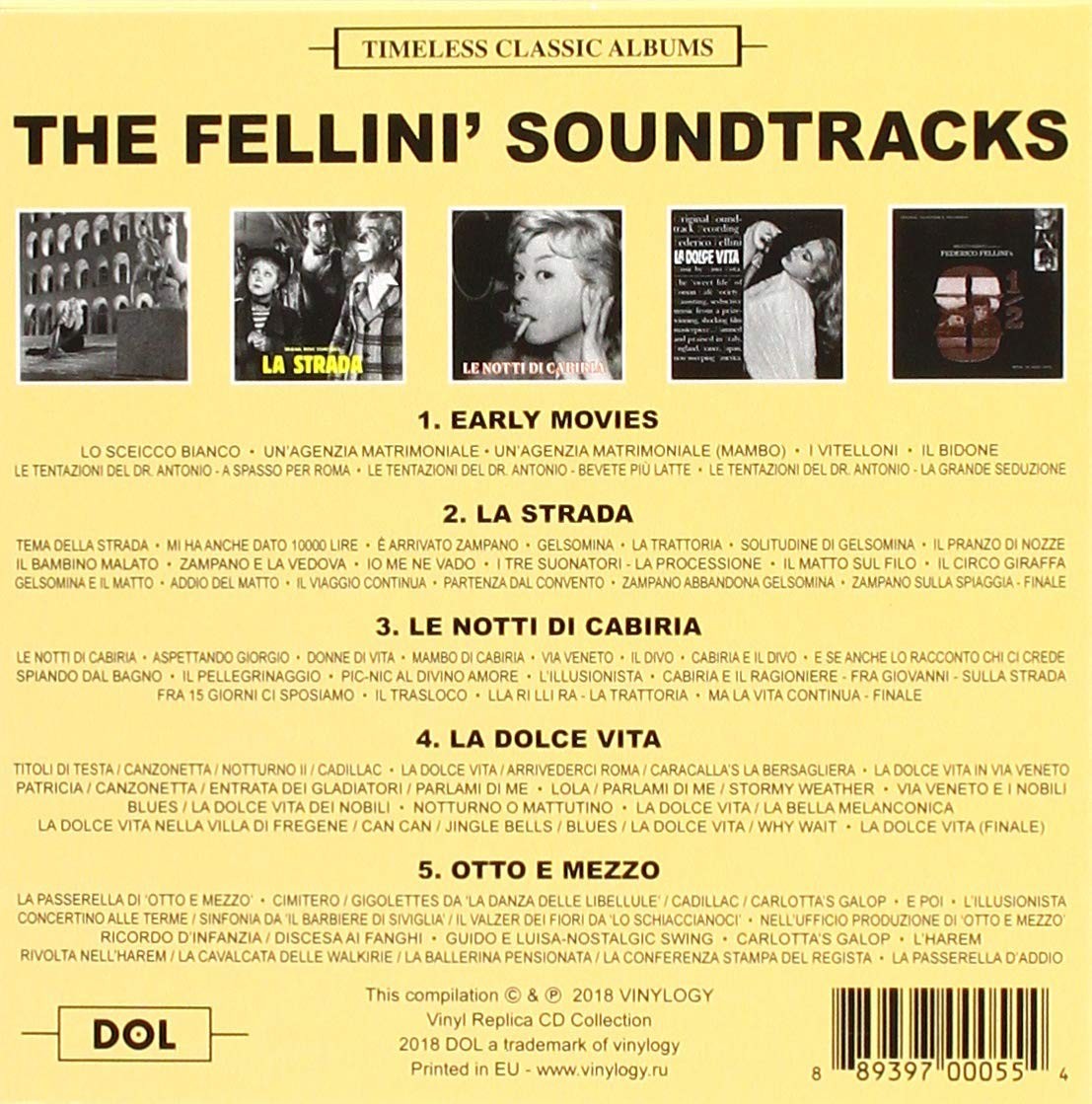 Fellini'S Soundtracks  (5Cd)