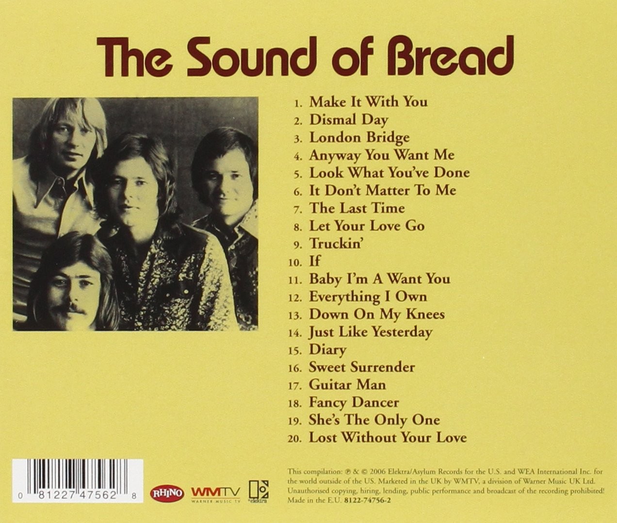 BREAD - THE SOUND OF BREAD  (Cd)