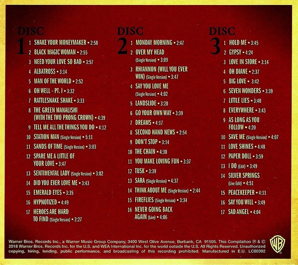 FLEETWOOD MAC - 50 YEARS DON'T STOP  (3Cd)