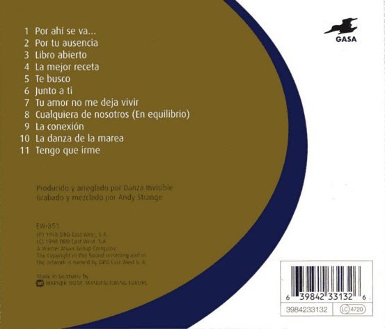 DANZA INVISIBLE - EN EQUILIBRIO  (Cd)