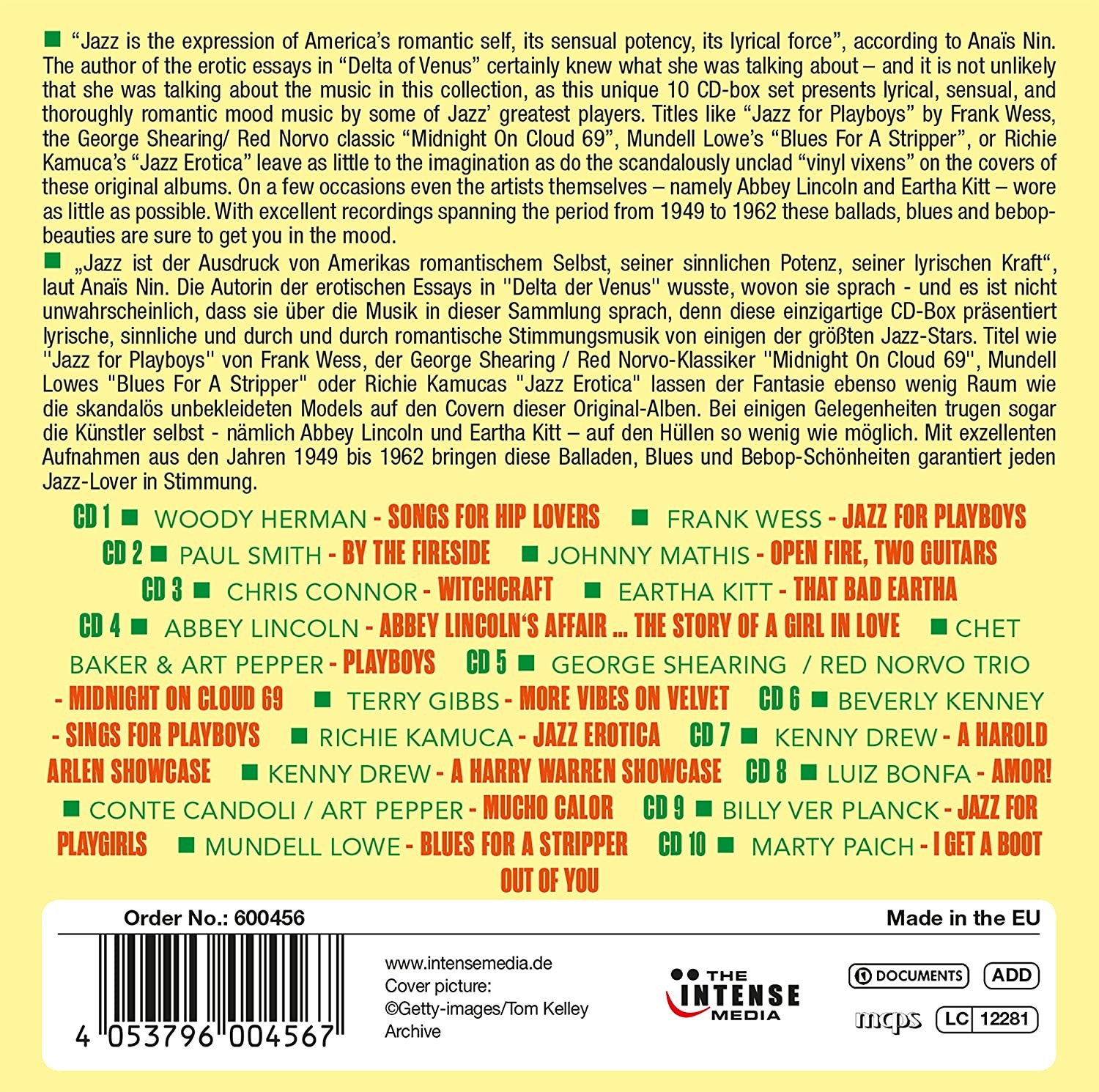 JAZZ FOR LOVERS - VARIOS  (BOX 10 Cds)