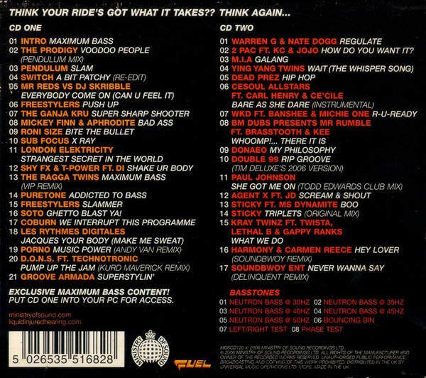 Ministry Of Sound - Maximum Bass Vol.2   (2cd)