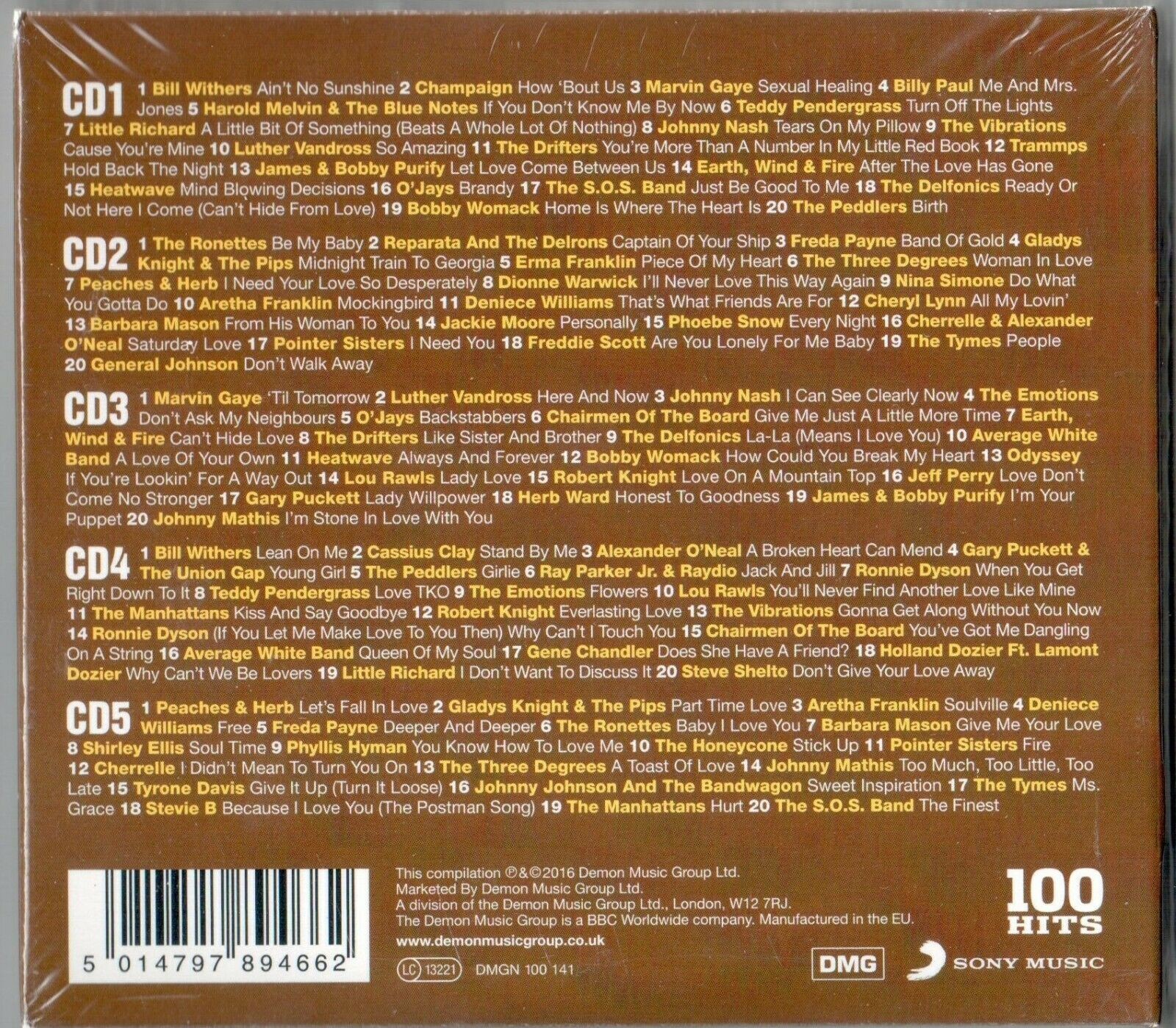 100 HITS - ULTIMATE SOUL  (5Cd)