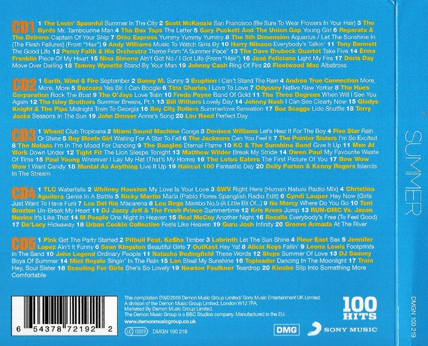 100 HITS SUMMER - VARIOS  (5Cd)