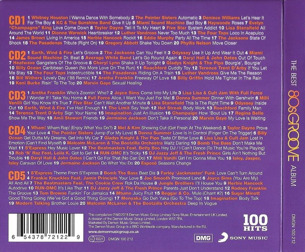 100 HITS - THE BEST 80S GROOVE ALBUM - VARIOS  (5Cd)