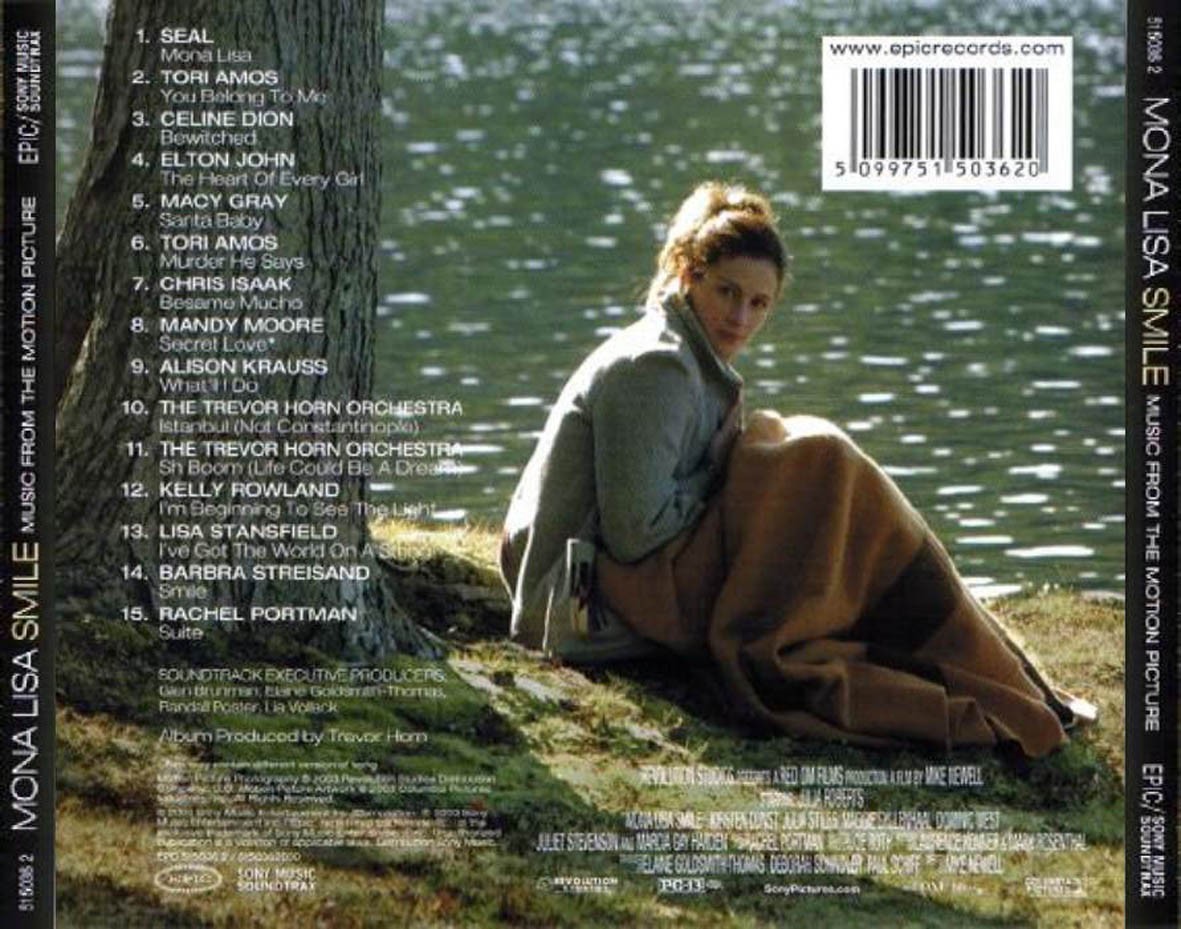 MONA LISA SMILE La Sonrisa de Mona Lisa - B.S.O.  (Cd)