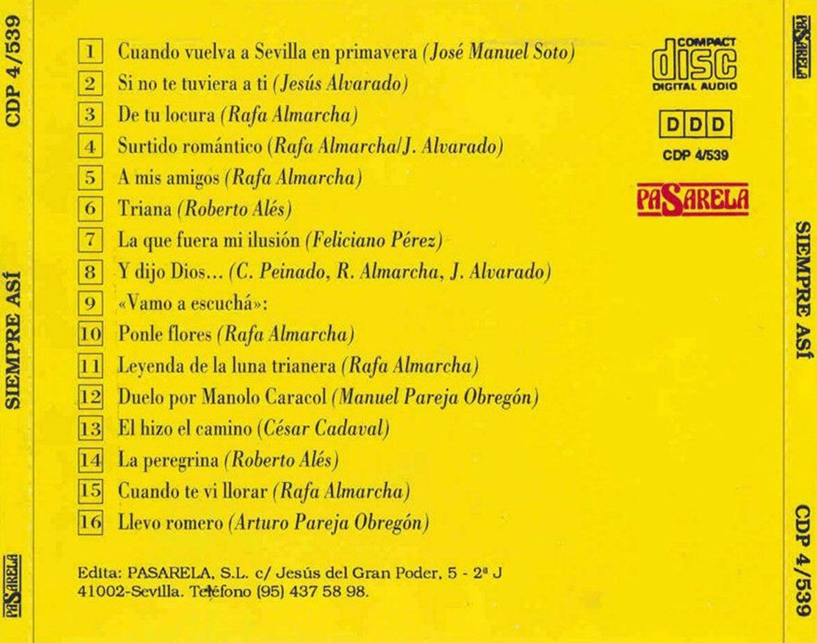 SIEMPRE ASI - SIEMPRE ASI  (Cd)