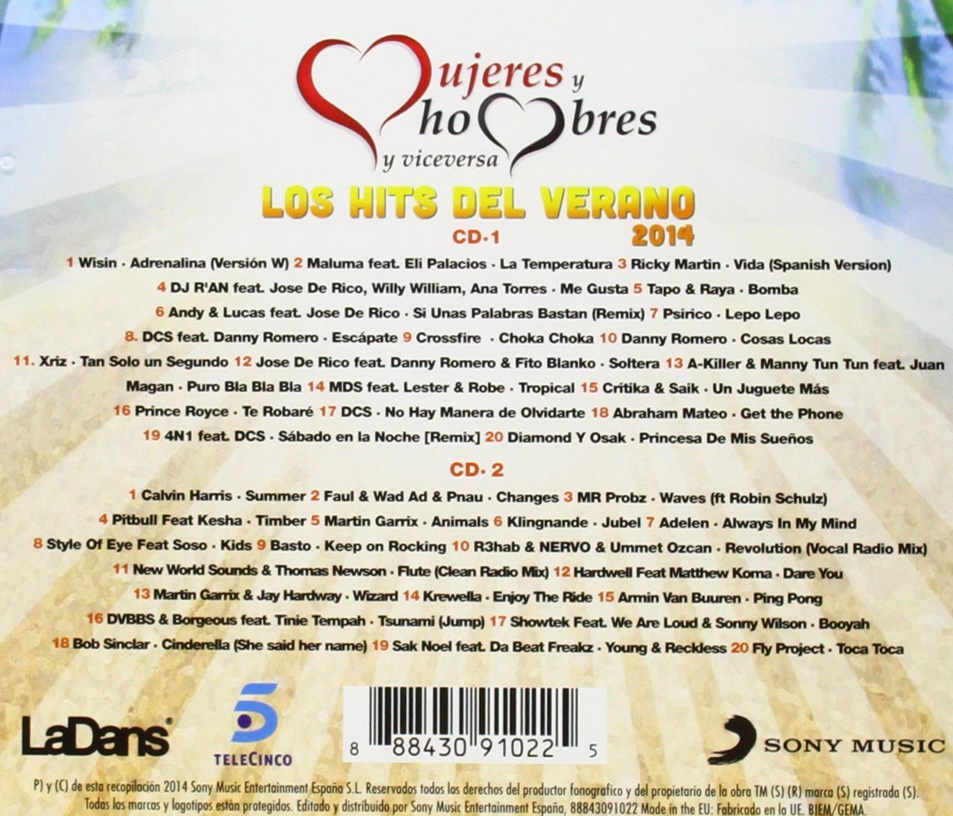 MUJERES Y HOMBRES Y VICEVERSA-VERANO 2014 - VARIOS  (2Cd)