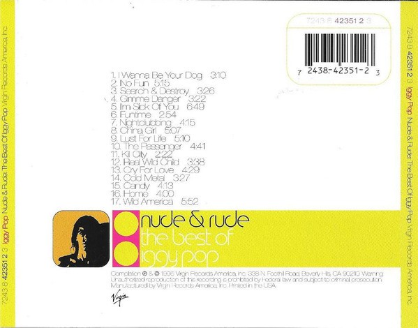 IGGY POP - NUDE & RUDE (The Best of)