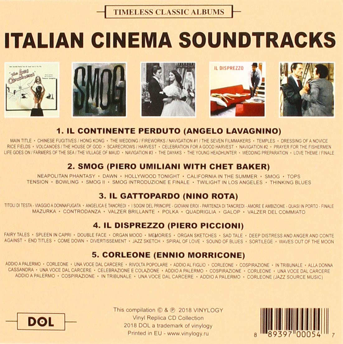 Italian Cinema Soundtracks  (5Cd)